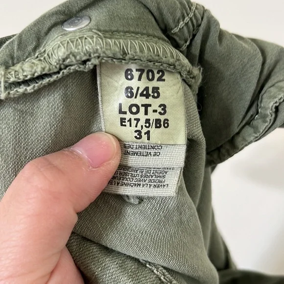 Free People Moss High Rise Distressed Busted Knee Skinny Jeans Size 31 - Picture 11 of 12